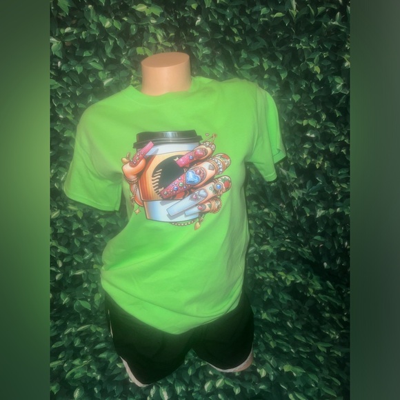 SALE NEW Custom Made Nails and Coffee Tee Offers Welcomed - Picture 7 of 7